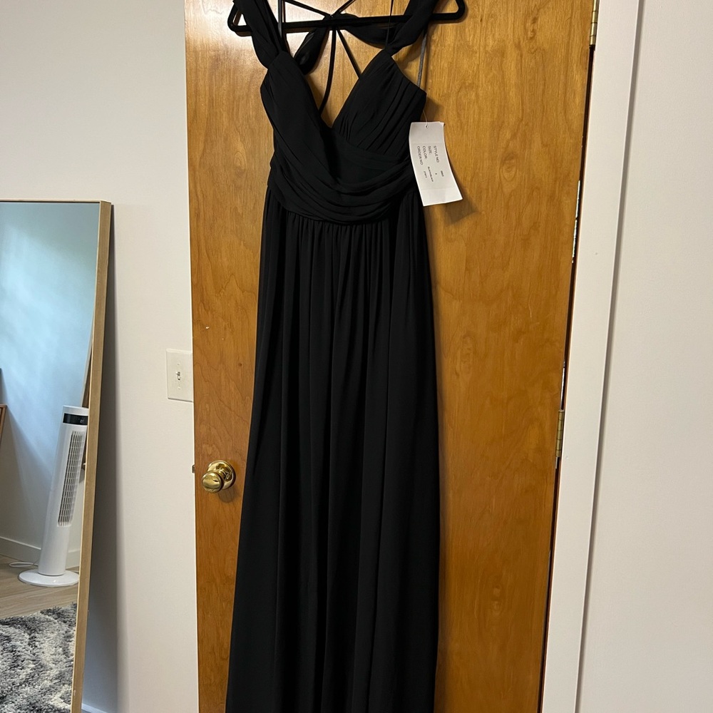 Hayley Paige Occasions Black Maxi Dress